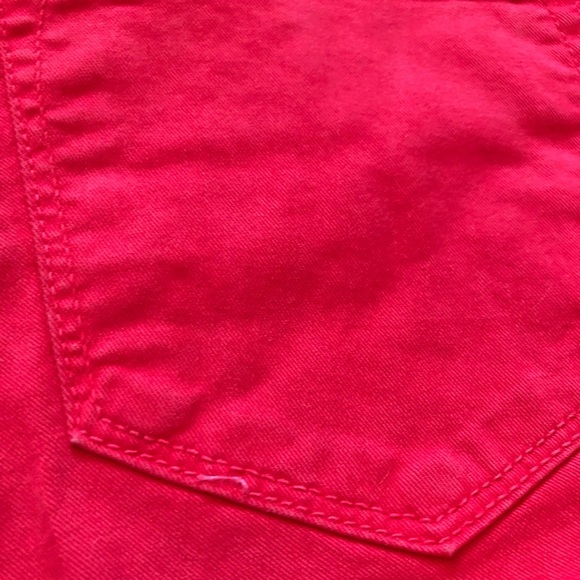 J Brand 811 Mid Rise Skinny Leg Pants in Bright Red Size 26 - Picture 13 of 14
